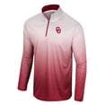 thumbnail image 2 of Men's Colosseum White/Crimson Oklahoma Sooners Laws of Physics Quarter-Zip Windshirt, 2 of 3