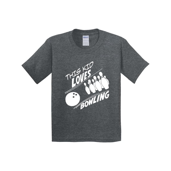 Inktastic This Kid Loves Bowling Youth T-Shirt