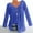 Navy, variant on Black and Friday Azrian Tops Saving!,Women Plus Size Long Sleeved V-Neck Print Blouse Pullover Tops Shirt