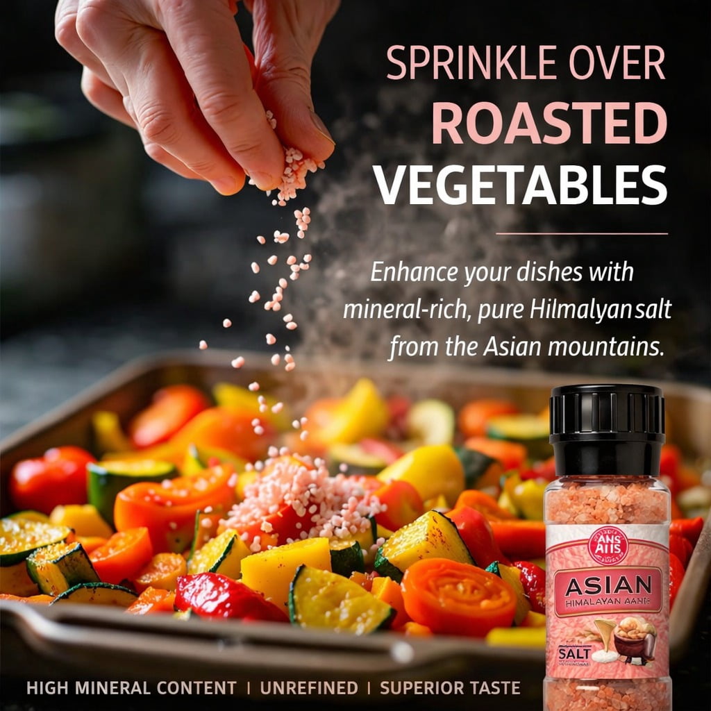 AHS Himalayan Pink Salt Grinder, Coarse Grain Pink Salt Crystals, Natural Pure Food Grade Himalayan Salt, Mineral Rich Seasoning for Cooking & Kitchen Use, 250g Bottle (Pack of 4)