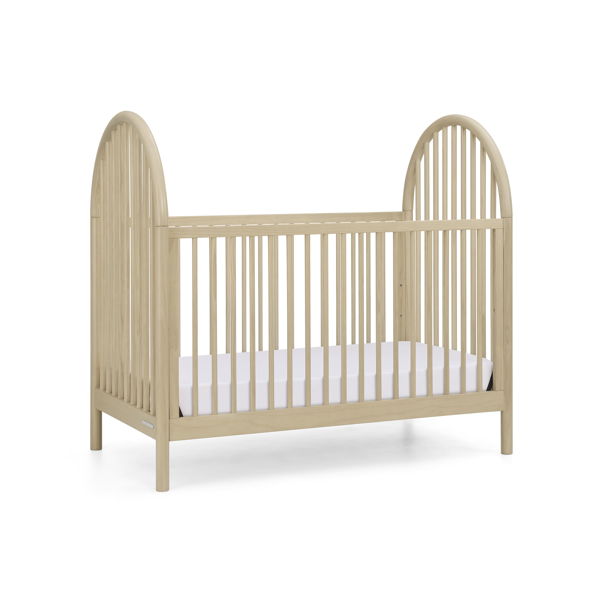 Delta Children Cannon 4-in-1 Convertible Crib - Converts from Baby Crib to Toddler Bed, Daybed and Sofa Bed, Fits Standard Full-Size Crib Mattress, Natural Sandstone