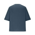 thumbnail image 5 of hotojiny Mens Linen Shirts Casual Cotton Linen 3/4 Sleeve Oversized T-Shirt Summer Lightweight Beach Yoga Tops with Pockets, 5 of 6
