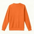 thumbnail image 4 of Womens Long Sleeve Tops Casual Solid Color Crew Neck Base Layer Tee Shirt Comfy Tshirts Spring Fall Clothes (2XL, Orange 01), 4 of 6