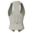 thumbnail image 3 of Made by Olivia Women's Dressy Casual Versatile Racerback Vest Tuxedo Suit Waistcoat, 3 of 6