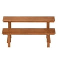 thumbnail image 5 of Spaco 2-Tier Wood Plant Stand, Ladder Plant Shelf for Patio, Garden, Backyard, Brown, 5 of 11
