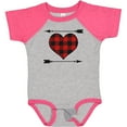 thumbnail image 3 of Inktastic Buffalo Plaid Valentines Day Heart Boys or Girls Baby Bodysuit, 3 of 5