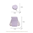 thumbnail image 4 of WeaveCC PU Leather Crossbody Phone Bag with Card Slots Coin Purse Set Adjustable Strap Wallet Gift for Women, 4 of 8