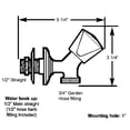 thumbnail image 2 of Accesorios de navegación Washdown Spigot Scandvik SS, 2 of 2