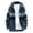 Blue, variant on TIHLMK Men's Outerwear Jackets & Coats Men Casual Patchwork Long Sleeve Knitting Hooded Cardigan Zipper Coats Gray