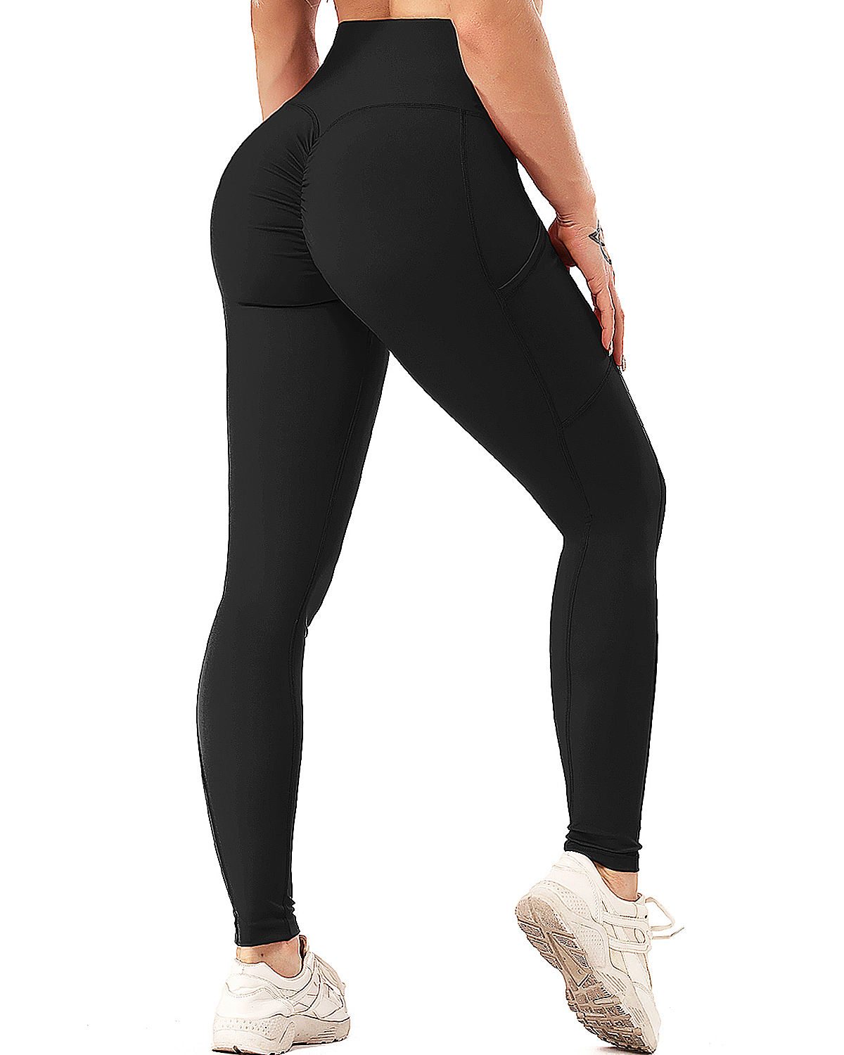 SEASUM Women High Waist Yoga Leggings 