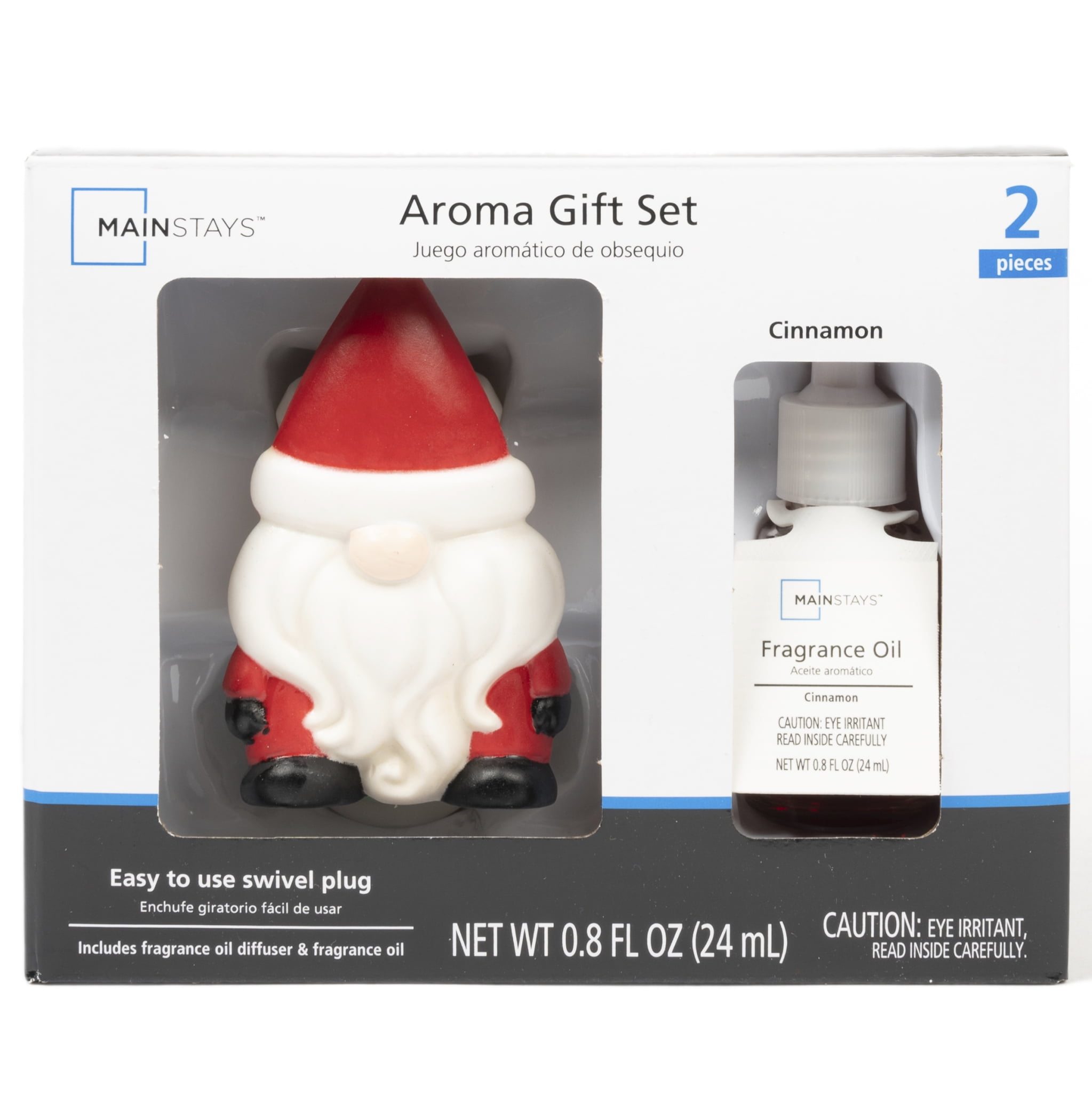 Mainstays Fragrance Oil plug in Diffuser Gift Set, Holiday Gnome