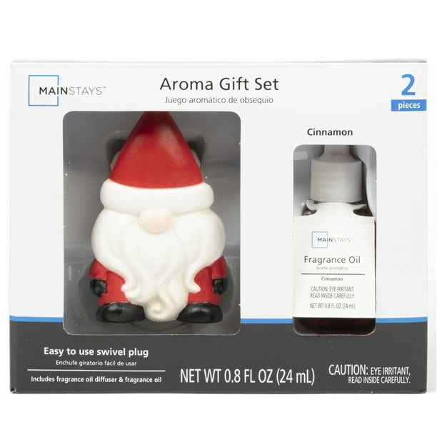 Mainstays Fragrance Oil plug in Diffuser Gift Set, Holiday Gnome