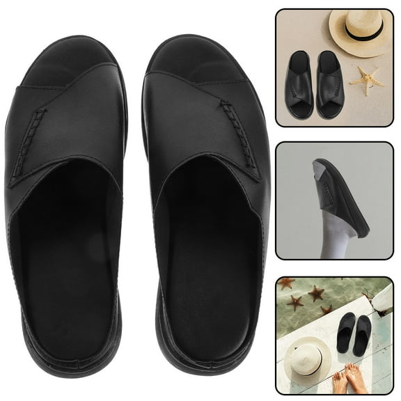 ELAYARD Women's Platform Sandals Casual PU Comfortable Stable Pair for Shopping and Daily Wear