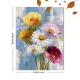 thumbnail image 3 of Daisy Flower Canvas Print, for Living Room, Bedroom, Office, Entryway, Modern/Minimalist/Bohemian Decor, 3 of 8