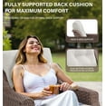 thumbnail image 5 of Bellefurn Luxury Outdoor Swivel Chairs Set with 6 inch Thick Cushions,Patio Swivel Rocking Chairs Set of 2 with Side Table,Patio Furniture Chairs Set for Balcony,Porch,Garden, 5 of 10
