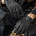 thumbnail image 4 of UJNDER Men Winter Outdoor Riding Suede Gloves Windproof Thickened Warm with Top Grey L, 4 of 5