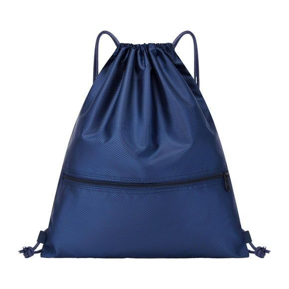 Mochila con cordón Yuyangstore gran capacidad azul