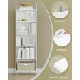 thumbnail image 6 of Hzuaneri 6-Tier Bookshelves and Bookcases Cabinet, Floor Standing Display Storage Shelves 01103XBC, 6 of 8