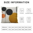 thumbnail image 5 of COMIO  Retro Boho Textured Accent Mid Century Throw Pillow Covers Modern Vintage Minimalist Geometric Decorative Abstract Pillowcase for Sofa,Brown Black and Gray, 5 of 5