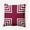 Maroon Red, variant on 14" x 20" Simply Daisy Corner Stripes Indoor/Outdoor Pillow, Nautical Navy Qty 1