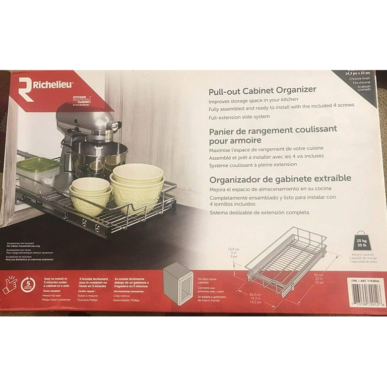 Richelieu Pull out Cabinet Organizer under Cabinet or Sink 22