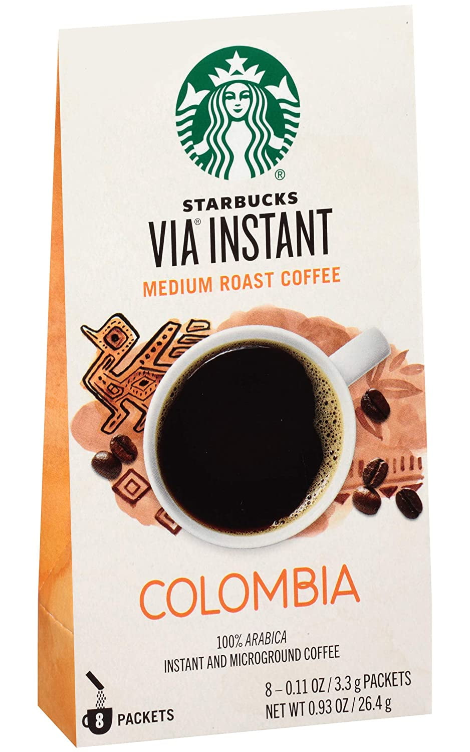 Buy Starbucks VIA® Instant Coffee Medium Roast Colombia 8 Packets