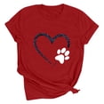 thumbnail image 1 of Meichang T-Shirts de la Saint-Valentin pour Femmes, T-Shirts Graphiques Amour, Col Rond, Coupe Ample, Manches Courtes, T-Shirts de la Saint-Valentin pour Femmes, 1 of 4