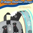 thumbnail image 5 of Labrador Retriever and Dog Paw Print 17" School Backpacks for Teens,Waterproof Oxford Fabric,S-Shape Padded Straps for School,Travel,Hiking,Camping, 5 of 6