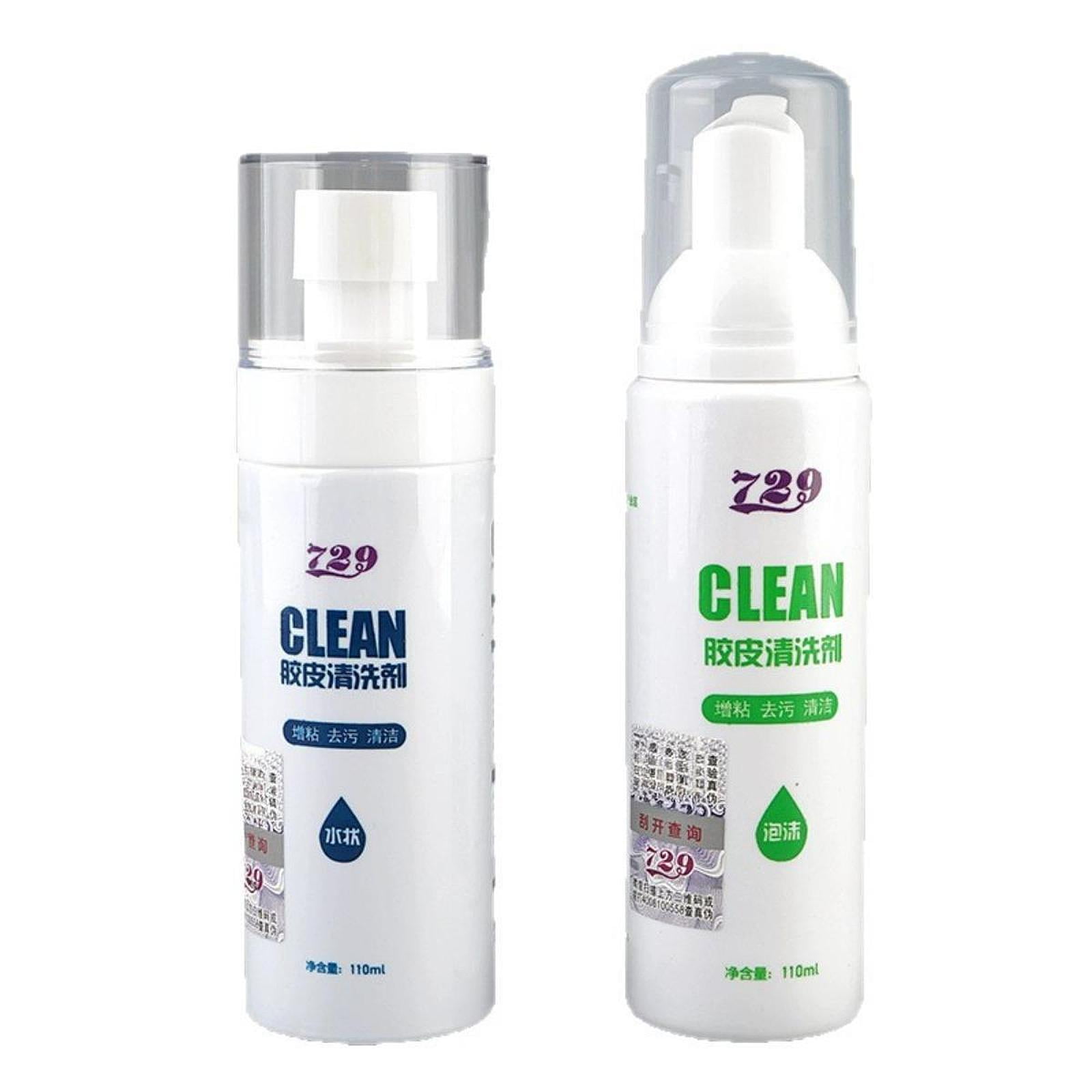 Table Tennis Paddle Rubber Cleaner Foam Type Racket Maintenance Bottle 110ml Suitable for Sports Players