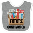 thumbnail image 3 of Inktastic Construction Future Contractor Boys or Girls Baby Bib, 3 of 4