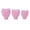 Pink, variant on ENYOUNG 3pcs Makeup Brush Cover Portable Silicone Heart Shaped Cosmetic Brush Guard Cap for Women Girls Black (9 inches / 22.8 cm)