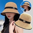 thumbnail image 3 of Wide Brim Anti-UV Cotton Linen Big Visors Breathable Fisherman Cap Fisherman's Hat Beach Cap Sun Hat Bucket Hat BLACK, 3 of 8