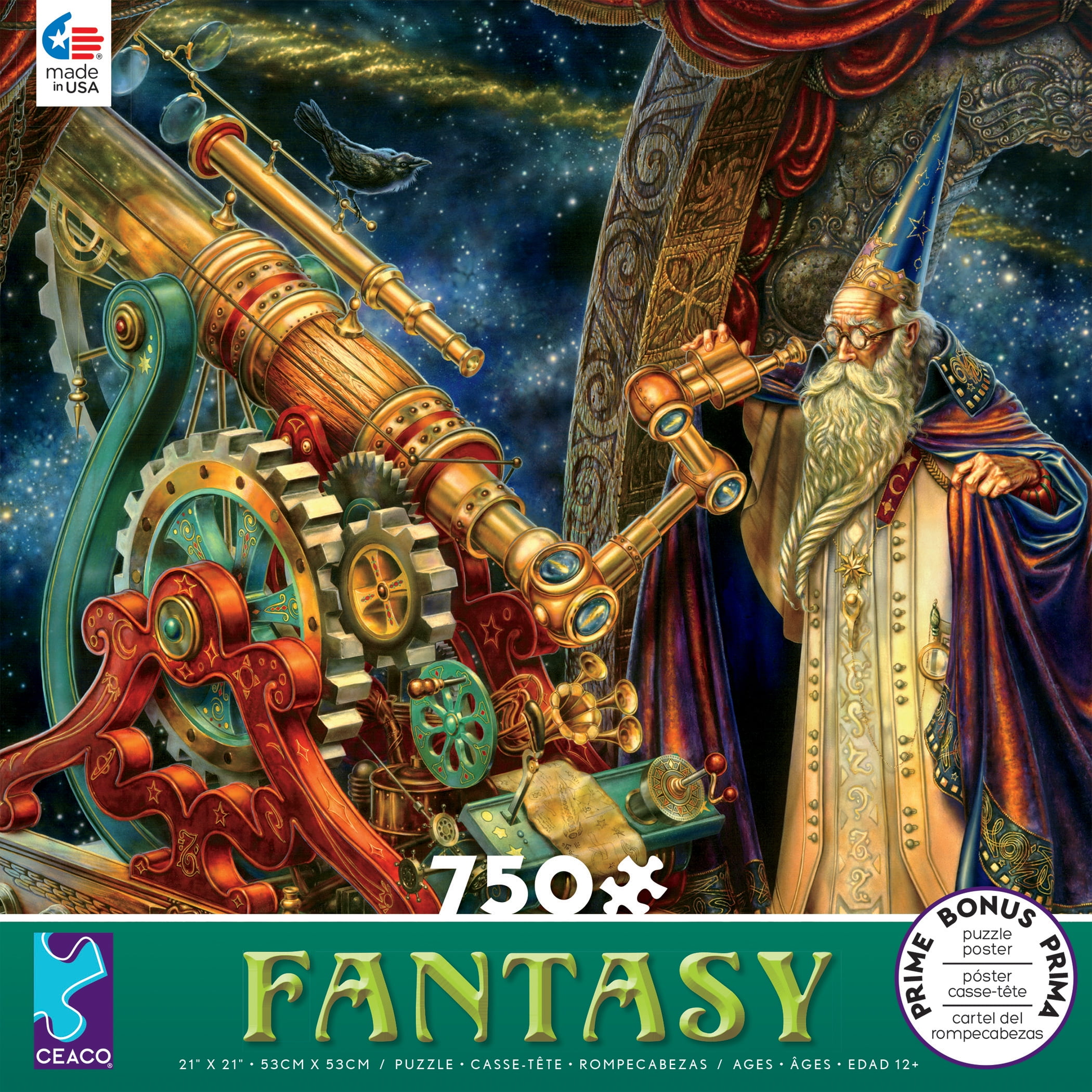 Ceaco Fantasy The Astronomer 750 Piece Jigsaw Puzzle Walmart 