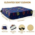 thumbnail image 4 of Dznils Toddler Booster Seat for Dining Table, with Safety Buckles, Non-Slip Bottom, Blue Car, 4 of 11