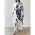 thumbnail image 2 of OYYN Summer Dresses for Women Plus Size No Restriction Comfort Loose Fit Caftan Gown Marble Print Kaftan Dress, 2 of 4