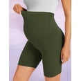 thumbnail image 3 of BONVIGOR Pantalones cortos de maternidad sobre el vientre Biker entrenamiento Yoga activo atlético embarazo pantalones cortos salón pijama, 3 of 5