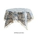 thumbnail image 4 of Xihbxyly Mantel Floral, Diseño Suave de Poliéster y Algodón, Elegantes Bordados y Borlas, Aislamiento Térmico, Ideal para Comedores, Reuniones Familiares y Celebraciones Especiales, y Un Elegante Com, 4 of 7