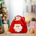 thumbnail image 4 of WNFJR Christmas Gift Bags, Velvet Candy Decorated Deer Bouquet Pockets, Santa Claus Drawstring Bags, Reusable Christmas Cloth Bags, 4 of 4