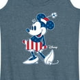 thumbnail image 3 of Disney - Americana - Minnie Flag Pattern - Women's Racerback Tank Top, 3 of 5