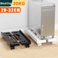 thumbnail image 2 of Adjustable Mobile CPU Stand, Ventilated Computer Tower Stand PC Tower Stand with 4 Caster Wheels Fits Most PC, Under Desk Holder Black, 2 of 6