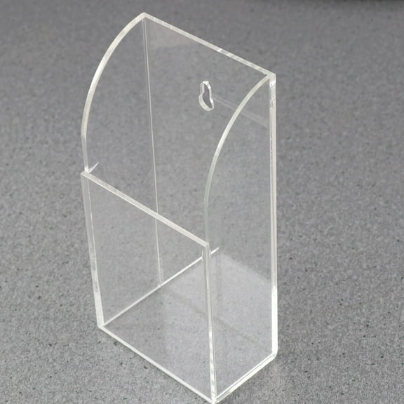 WESIEVYA Storage Box 2Pcs Transparent Acrylic Wall Mounted for Home Organization 7.1x1.6x5.5in