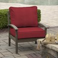 thumbnail image 2 of Arden Selections Modern Acrylic Outdoor Deep Seating Cushion Set 24 x 24, Caliente Red, 2 of 6