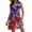Blue, variant on Women's Casual Summer Dress V Neck Sleeveless Beach Cover Up Loose Fit Dress with Pockets for Travel and Activities Womens Casual Trendy Midi Dresses