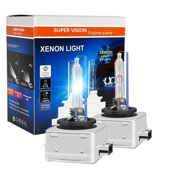 SOCAL-LED LIGHTING D1S 35W Xenon HID Ampoules de Phare - 8000K Bleu Glace - 66144 66140 85140 85415 Remplacement Direct Faisceau Haut Bas OEM - Lot de 2