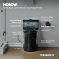 thumbnail image 2 of HOROW Elongated One Piece Toilet Compact Dual Flush W/17.3" ADA Seat Height Matte Black 10" Rough-in, 2 of 13