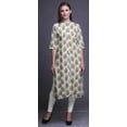 thumbnail image 4 of Bimba Printed Straight Kurtis For Women Button Down Mandarin Indian Tunic XXX-Large, 4 of 6