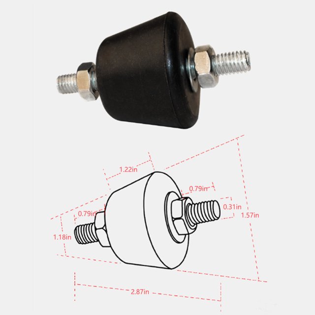 4 Pieces Air Conditioning Anti Machine Upgrade Modified Accessories Vibration Dampers Conditioner Nonslip Shock Absorber Pads Repair Upgrade Modified Accessories