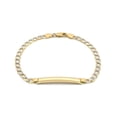 thumbnail image 1 of Esclava Barbada Diamantada 21 cm 5 mm Oro Sólido 14k, 1 of 3