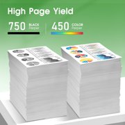 61XL Ink Cartridges Compatible for HP 61 Ink Cartridges for HP Printer Ink 61 for HP OfficeJet 4630 4635 Printer (1 Black,1 Tri-Color)