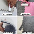 thumbnail image 3 of Milk Velvet Patchwork Rugs, Plush Puzzle Foam Floor Mat, Puzzle Floor Mat Tiles, Carpet Tiles with Padding, Anti-Slip Rug Puzzle Mats for Floor (Coffee,20pcs), 3 of 7